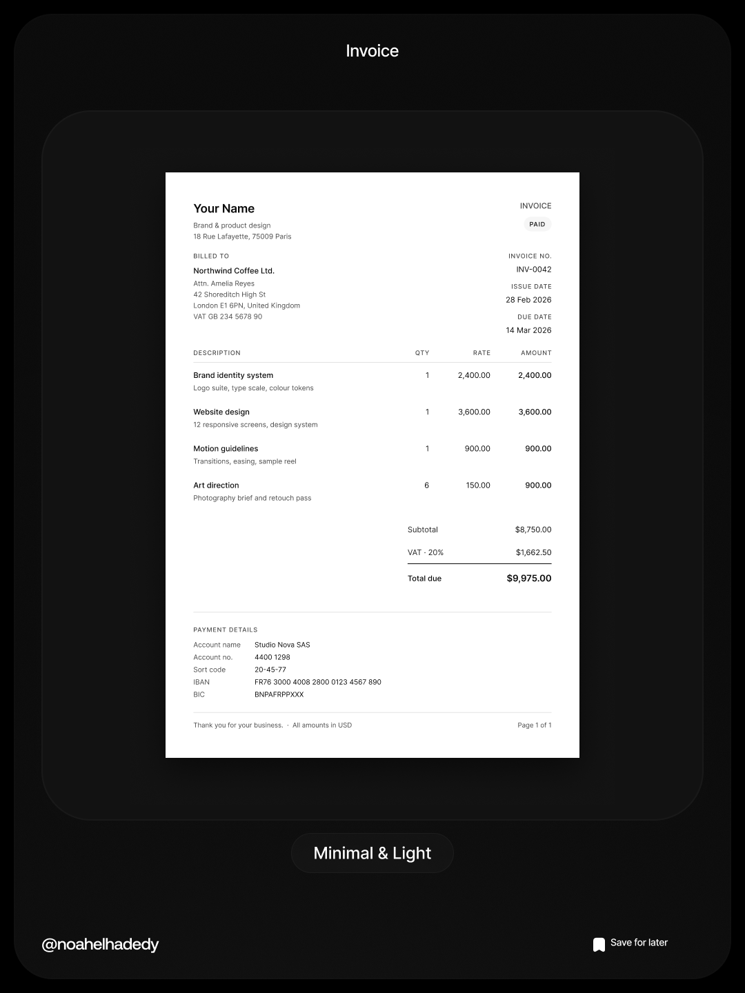 Invoice